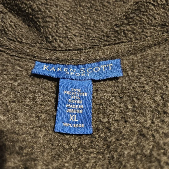 Karen Scott Charcoal Blazer XL - Picture 4 of 5